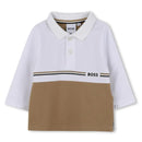 Hugo Boss Baby - Boy Long Sleeve Polo Beige Image 1