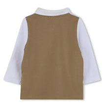 Hugo Boss Baby - Boy Long Sleeve Polo Beige Image 2
