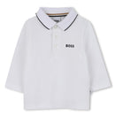Hugo Boss Baby - Boy Long Sleeve Polo White Image 1