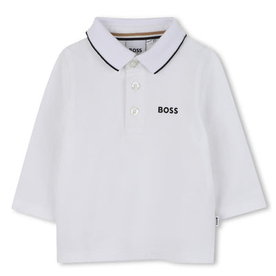 Hugo Boss Baby - Boy Long Sleeve Polo White Image 1