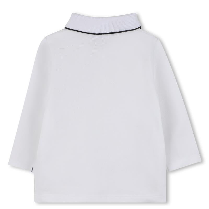 Hugo Boss Baby - Boy Long Sleeve Polo White Image 2