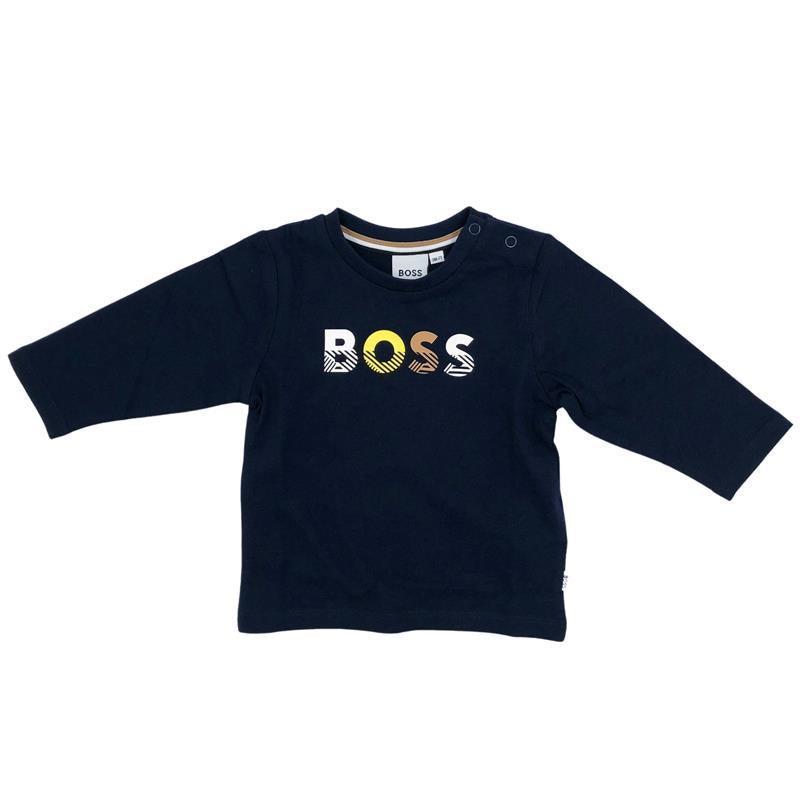 Hugo Boss Baby - Boy Long Sleeve T-Shirt, Navy Image 1