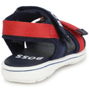 Hugo Boss Baby - Boy Navy Blue & Red Logo Sandals Image 4