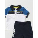 Hugo Boss Baby - Boy Pique Polo & Shorts Set, Navy Image 3