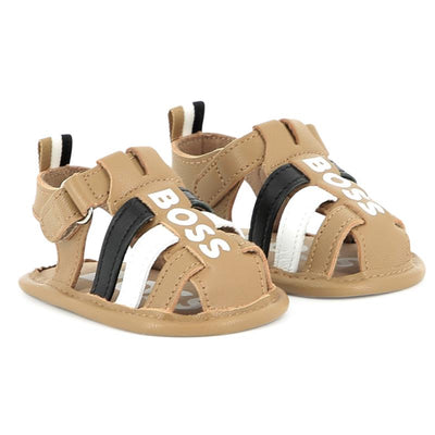 Hugo Boss Baby - Boy Shoes Sandals Beige With Logo Image 1