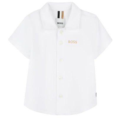 Hugo Boss Baby - Boy Short Sleeve Shirt, White Image 1
