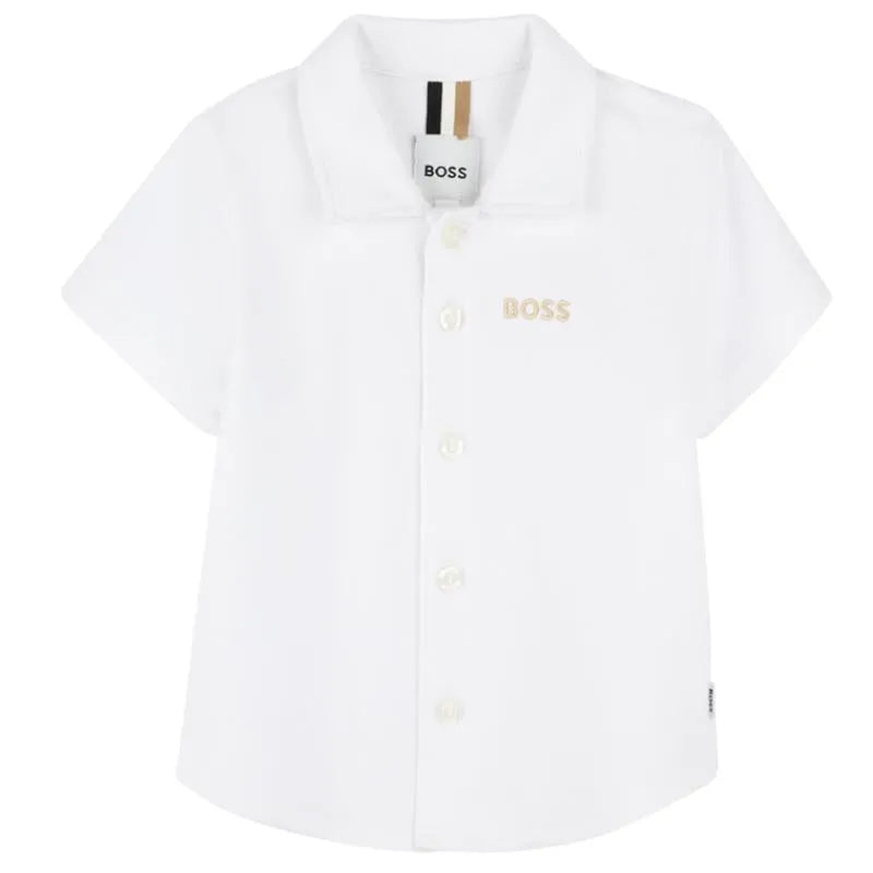 Hugo Boss Baby - Boy Short Sleeve Shirt, White Image 1