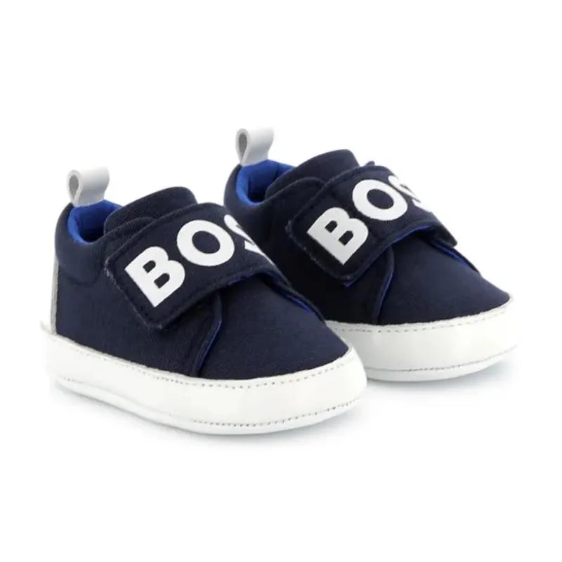 Hugo Boss Baby - Boy Slippers Navy With Boss Logo Image 1