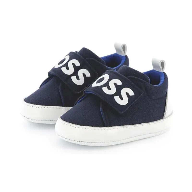 Hugo Boss Baby - Boy Slippers Navy With Boss Logo Image 3