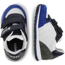 Hugo Boss Baby - Boy Suede Sneakers, White Image 2