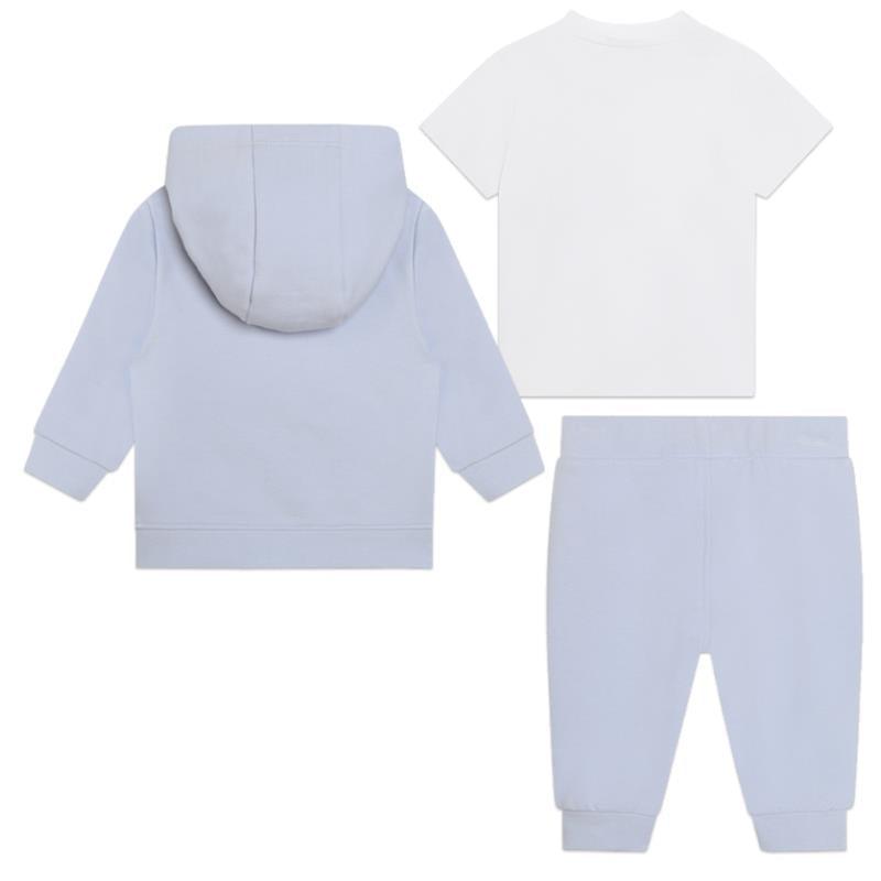 Hugo Boss Baby - Boy Sweats & Tee Set, White And Light Blue Image 2