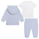 Hugo Boss Baby - Boy Sweats & Tee Set, White And Light Blue Image 2