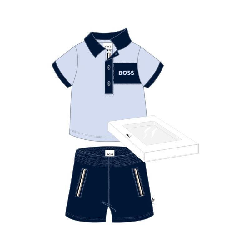 Hugo Boss Baby - Boy T-Shirt & Shorts, Navy Image 1