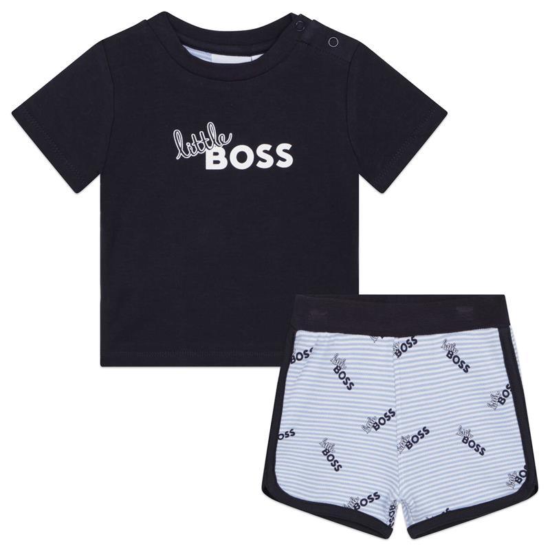 Hugo Boss Baby - Boy T-Shirt & Shorts Set, Navy Image 1