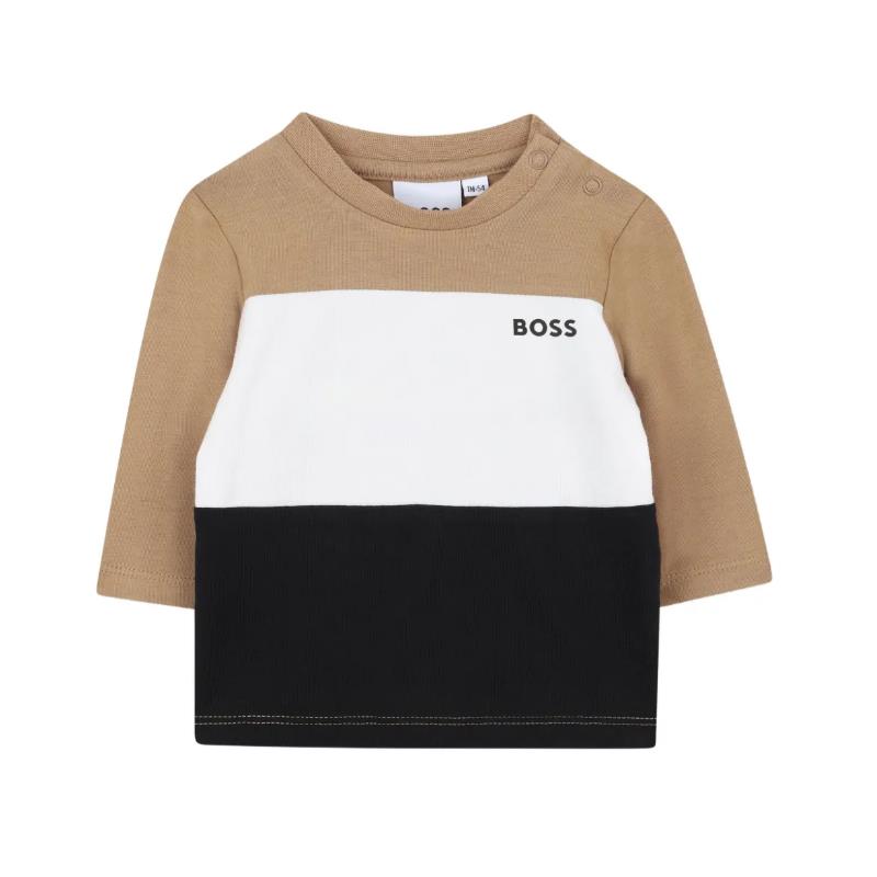 Hugo Boss Baby - Boy Tracksuit & Tee Set, Beige  Image 3