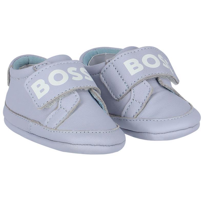 Hugo Boss Baby - Boys Blue Logo Pre Walker Shoes Image 1