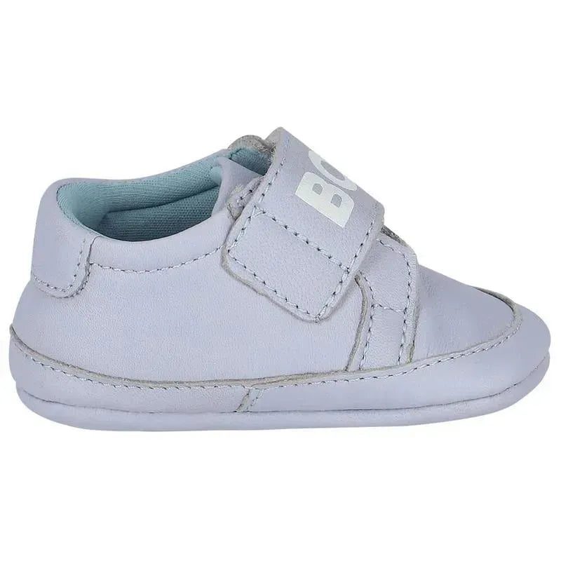 Hugo Boss Baby Boys Blue Logo Pre Walker Shoes - Main Image