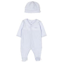 Hugo Boss Baby - Boys Logo Embroidered Pyjamas Set, Blue Image 1