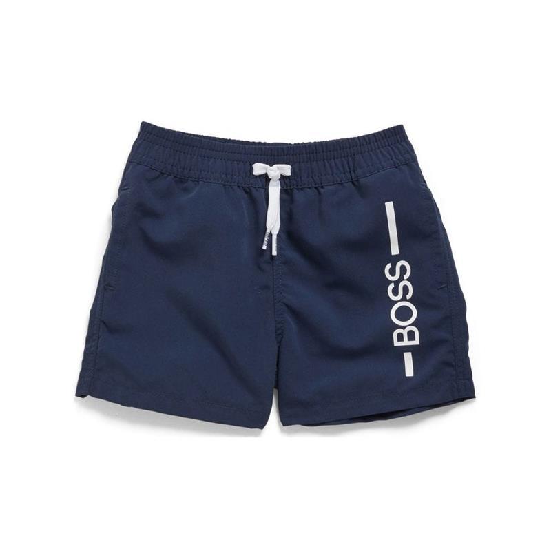 Hugo Boss Baby - Boys Navy Logo Swim Shorts, Navy Image 1
