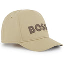 Hugo Boss Baby Cap In Cotton Stone Image 1