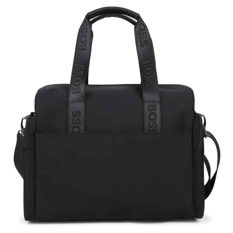 Hugo Boss Baby - Changing Bag In Matt Polyester Black Image 3