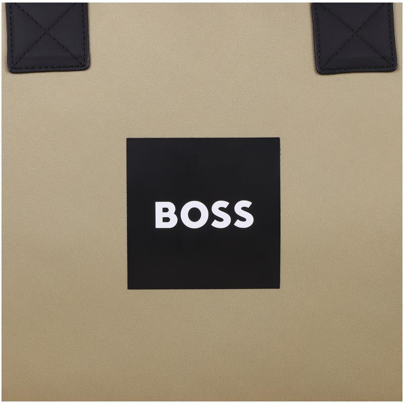 Hugo Boss Baby - Changing Bag In Polyester Canvas Dark Stone Image 4