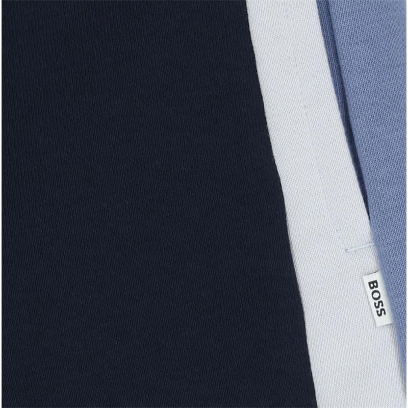 Hugo Boss Baby Color-Block Fleece Shorts, Navy Image 2