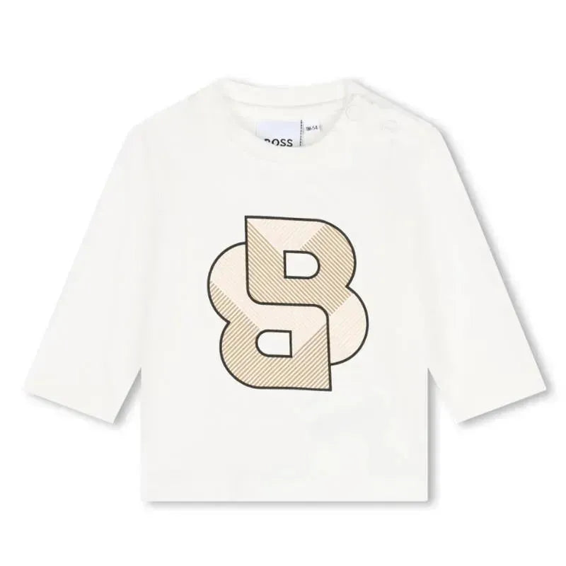 Hugo Boss Baby Cotton Baby Set, Brown