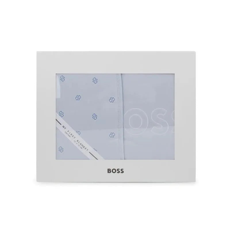Hugo Boss Baby - Cotton Blanket Light Blue Image 3