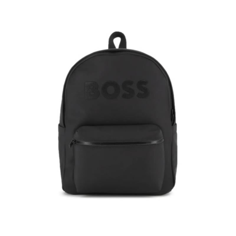 Hugo Boss Baby - Embossed Logo Backpack, Black Image 2