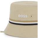 Hugo Boss Baby - FISHERMAN's HAT WITH FASTENERS Stone Image 3