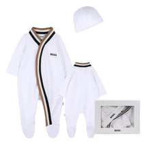 Hugo Boss Baby Footie Bodysuit And Hat In Gift Box Image 2
