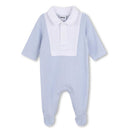 Hugo Boss Baby - Footie With Collar Detail Pale Blue Image 1
