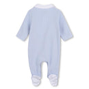 Hugo Boss Baby - Footie With Collar Detail Pale Blue Image 2