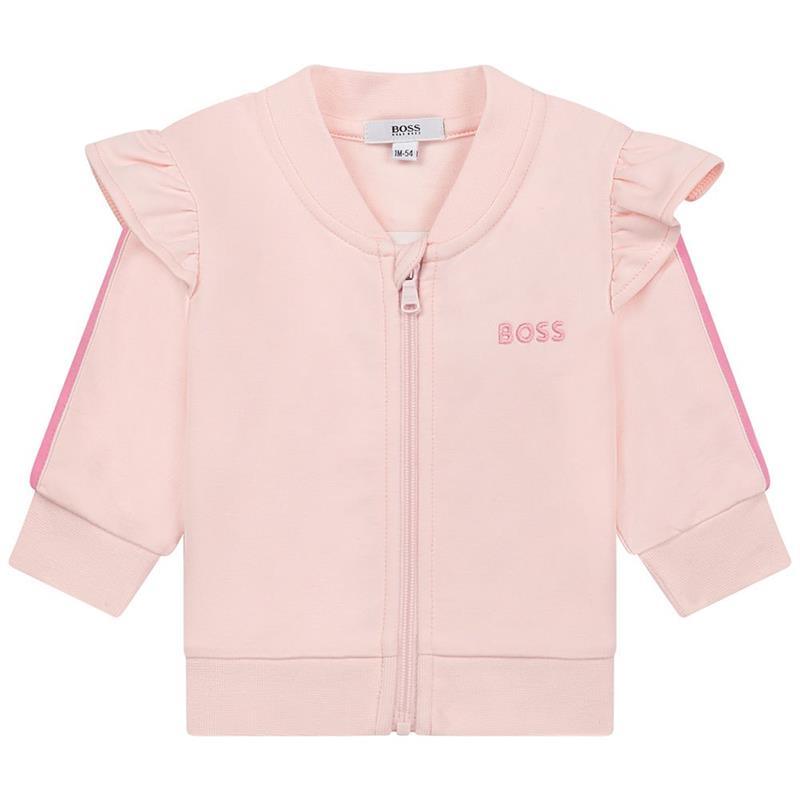Hugo Boss - Baby Girl 3Pk Sweatshirt, T-Shirt & Pant Set, Pink Pale Image 3