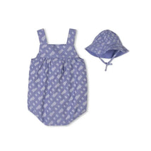 Hugo Boss Baby - Girl All In One & Hat, Blue Image 2