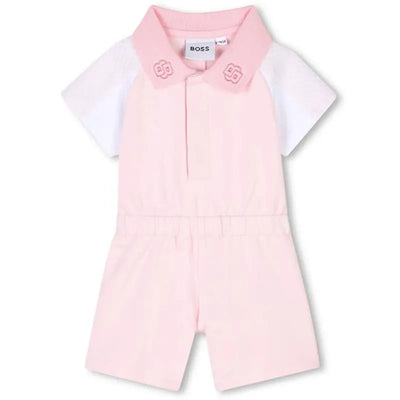 Hugo Boss Baby - Girl All In One Romper Pink Pale Image 1