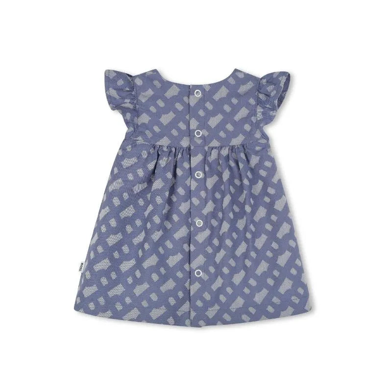 Hugo Boss Baby - Girl Dress & Bloomer, Blue Image 4