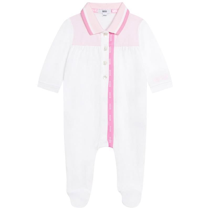 Hugo Boss - Baby Girl Long Sleeve Pajama, Pink Image 1