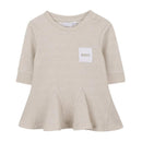 Hugo Boss Baby - Girl Peplum Top & Ribbed Leggings Set Image 3