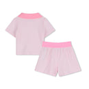 Hugo Boss Baby - Girl Polo And Shorts Set, Light Pink Image 2
