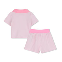 Hugo Boss Baby - Girl Polo And Shorts Set, Light Pink Image 2
