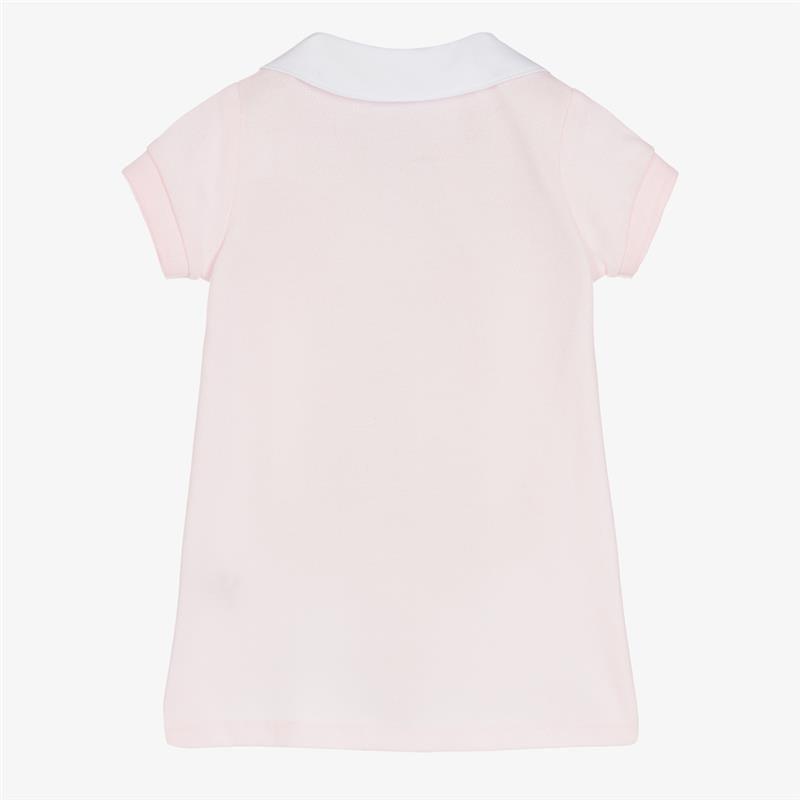 Hugo Boss Baby - Girl Short Sleeve Polo Dress, Pink Pale Image 2