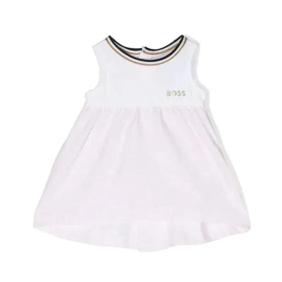 Hugo Boss Baby - Girl Sleeveless Dress, Pink Pale Image 1