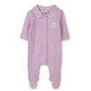 Hugo Boss Baby - Girls Footie Hat And Bib In Gift Box, Light Pink Image 3