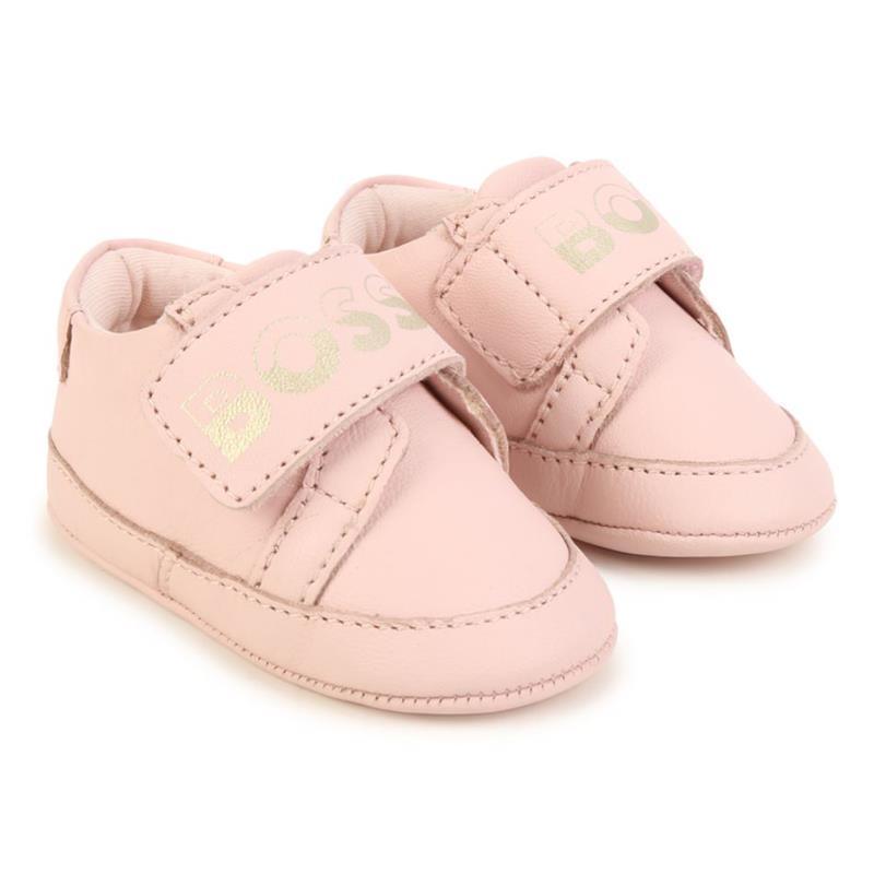 Hugo Boss Baby - Girls Pink Logo Pre Walker Shoes Image 1