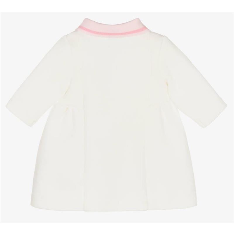 Hugo Boss Baby - Girls White Cotton Logo Dress, Off White Image 2