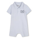 Hugo Boss Baby - Infant Short Seeve Polo Romper W Rubber Red Panda Patch Pale Blue Image 1