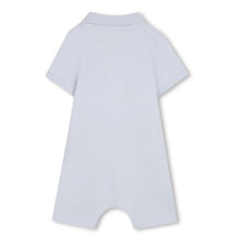 Hugo Boss Baby - Infant Short Seeve Polo Romper W Rubber Red Panda Patch Pale Blue Image 2