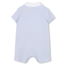 Hugo Boss Baby - Infant Short Sleeve Waffle Romper, Pale Blue Image 2